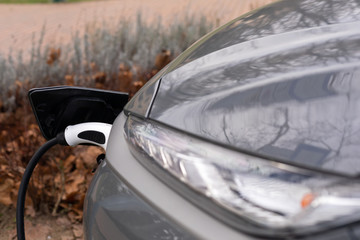 Obraz premium Power supply for electric car