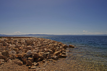 Fototapeta na wymiar Wybrzeże morza Adriatyckiego w Chorwacji