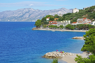 Wybrzeże morza Adriatyckiego w Chorwacji
