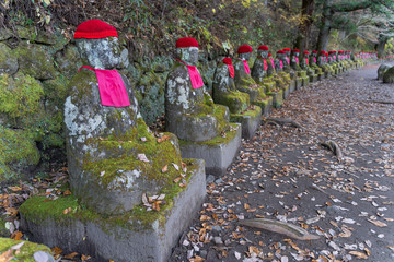 Stone statue at Kanmangafuchi abyss, Nikko, Japan