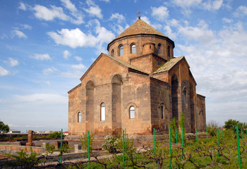 Fototapeta premium Surb Hripsime Church (7th century) is situated at the entry of Ejmiatsin town. Armavir Region, Armenia.