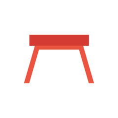 wooden table furniture isolated icon