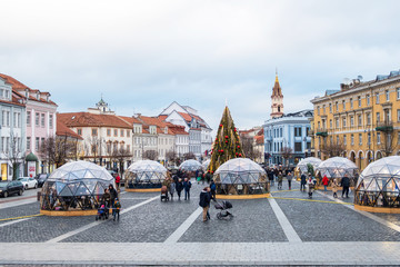 Christmas holidays in Vilnius, Lithuania