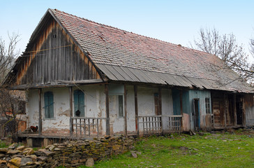 Russian kazak house in armenian Privolnoye village. Lori Region, Armenia.
