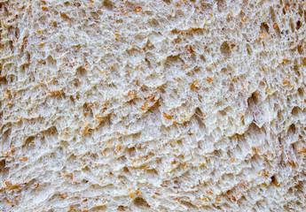 Surface of Whole wheat bread background. Texture of Whole grain bread.