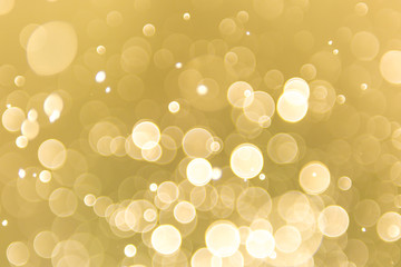 abstract gold background with soft blur bokeh light effect, background bokeh