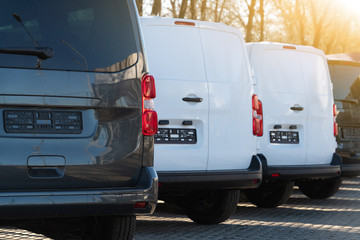 A lot of new trucks and vans in a row © scharfsinn86