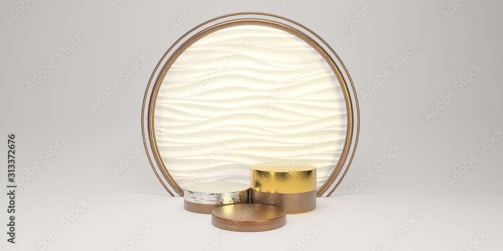 Aufkleber abstract white studio background with podium for product 3d render
