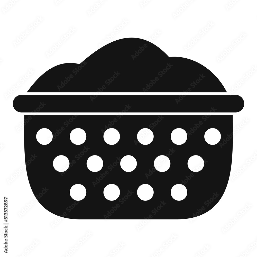 Poster sieve icon. simple illustration of sieve vector icon for web design isolated on white background