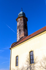 Fototapeta na wymiar Medieval church in Gyongyossolymos, Hungary