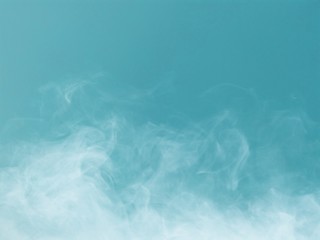 Smoke white group on light blue background