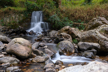 Beautiful waterfall nature landscape
