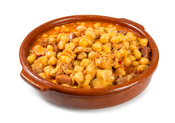 Garbanzos con callos de ternera