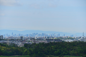 Obraz premium 大阪の街並みを望む