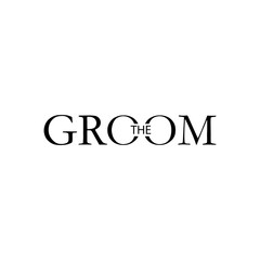 Groom wedding logo typedesign vector