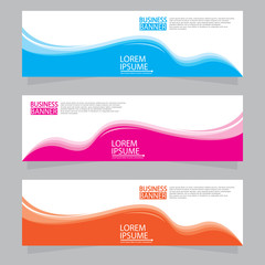 Vector abstract design web banner template. Web Design Elements - Header Design. Abstract geometric web banner template on grey background.Modern banner.  W