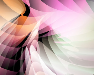 Background with continuous colorful gradation shapes