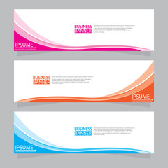 Vector abstract design web banner template. Web Design Elements - Header Design. Abstract geometric web banner template on grey background.Modern banner.  W