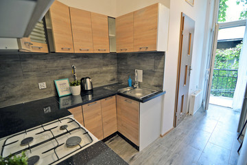 interior of modern kitchen