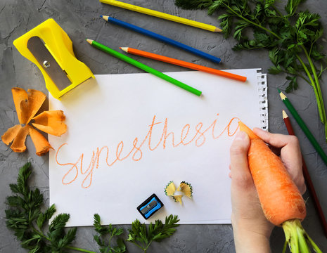 Lettering Synesthesia. Super Abilities. Desktop Wallpaper. 