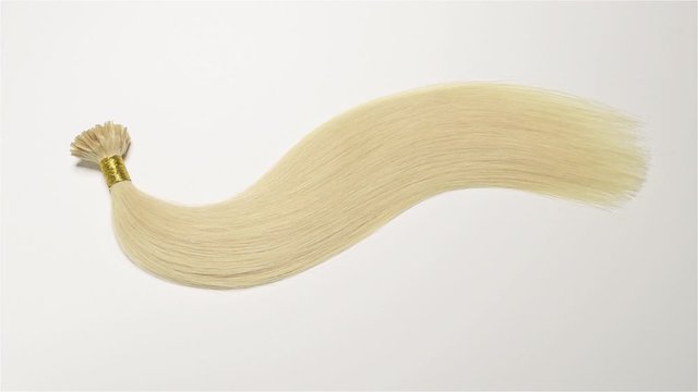 Pre Bonded Straight Nail Tip  (U Tip) Blonde Human Hair Extensions 