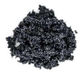 Some Caviar isolated on white (selective focus)