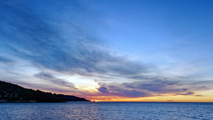 Cap Nègre sunrise in the french riviera coast