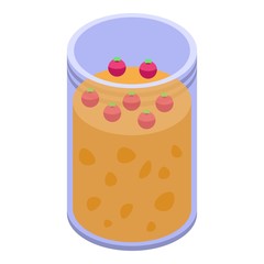 Muesli drink icon. Isometric of muesli drink vector icon for web design isolated on white background