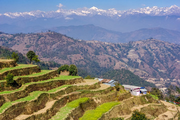 Himalayan mountain views in Nepal