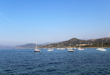 Fototapeta na wymiar Paysage de Corse / île Rousse