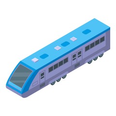 Speed train icon. Isometric of speed train vector icon for web design isolated on white background