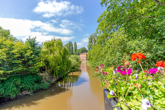 The River Derwent and old mill.