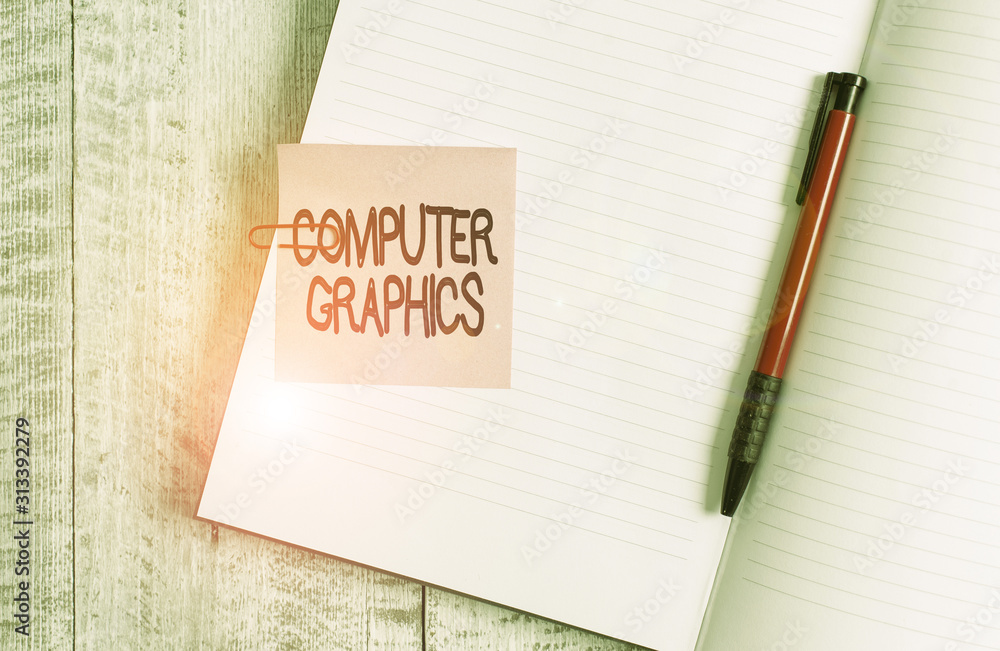 Poster word writing text computer graphics. business photo showcasing visual representations of data displa