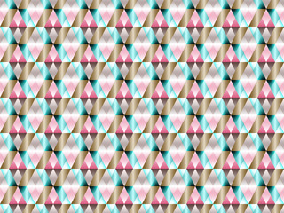 Geometric seamless pattern with hypnotic triangles