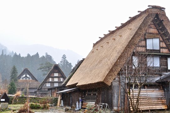 traditional village house, Japan