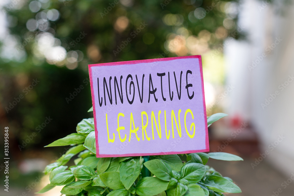 Poster conceptual hand writing showing innovative learning. concept meaning interdisciplinary teaching that