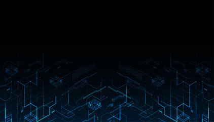 Vector illustration, Hi-tech digital technology and engineering theme