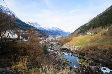 river with mountains in norway
