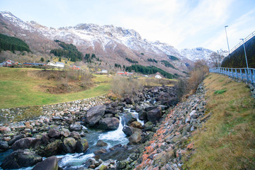 river with mountains in norway