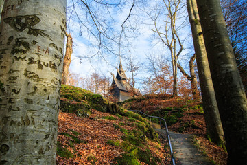 norweian church in winter