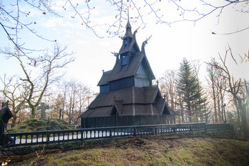norweian church in winter