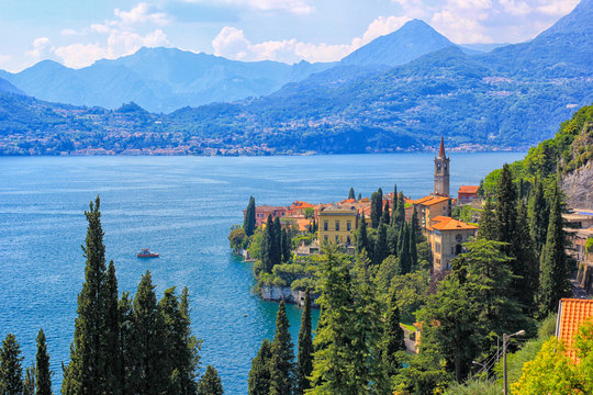 Varenna, lake Como, panoramic view