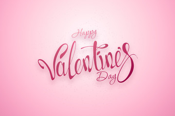 Fototapeta na wymiar Valentine's day design, pink background. Sale poster blank love sale flyer.