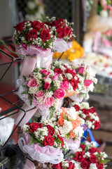  Alamy Multi Colored Roses Bouquets In Market Stall