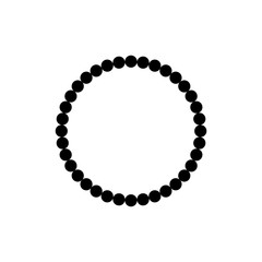 Necklace icon, logo isolated on white background