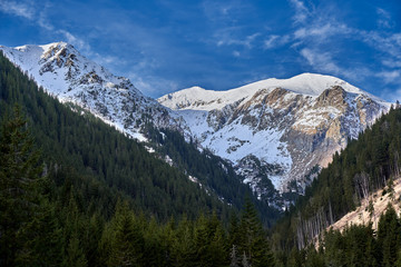 Winter alpine landscape