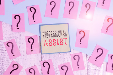 Handwriting text writing Professional Assist. Conceptual photo help a professional doing some...