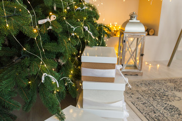 New Year and Christmas home decoration