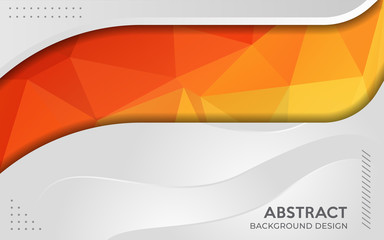 Obraz premium Modern dynamic grey combine with colorful geometric tech background.