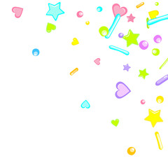 Sprinkles grainy. Cupcake dessert bakery confetti